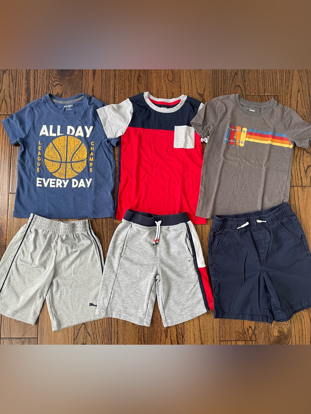 Boys’ T-shirts and  Athletic Shorts bundle size 7